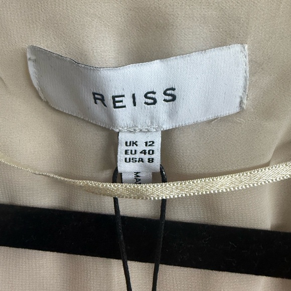 NEW Reiss Saskia Beaded Mini Faux Wrap
Dress Ivory Size 8 9893 - Picture 9 of 11